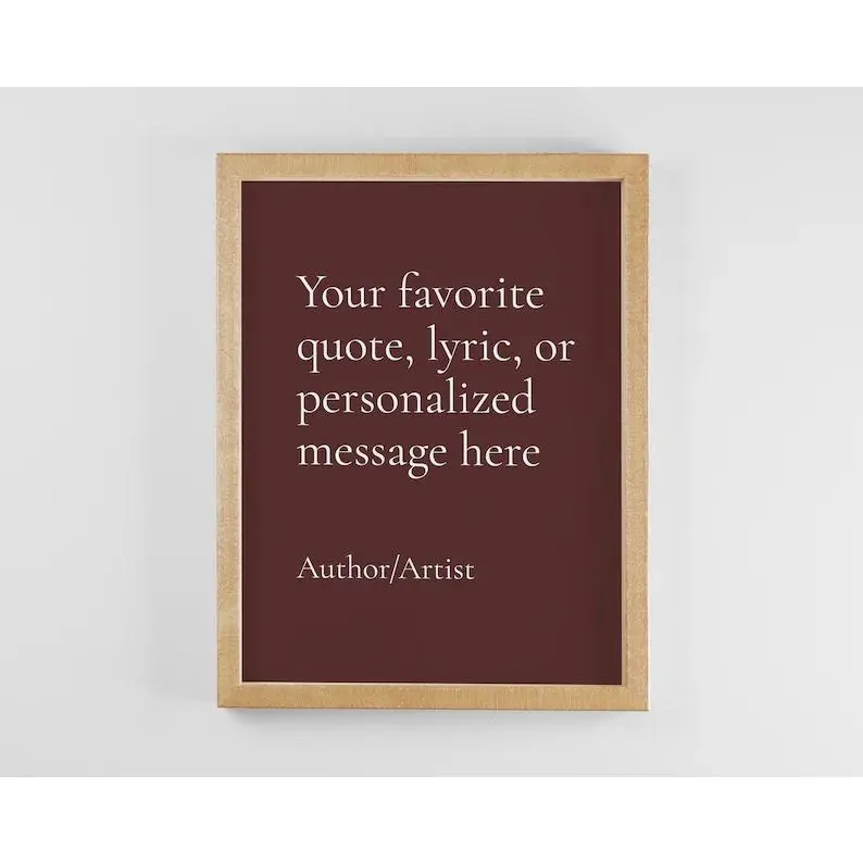 Custom Quote Print, Custom Text Print, Quote Canvas, Personalized Quote Wall Art, Custom Wall Art, Quote Framed Print, Sign Custom