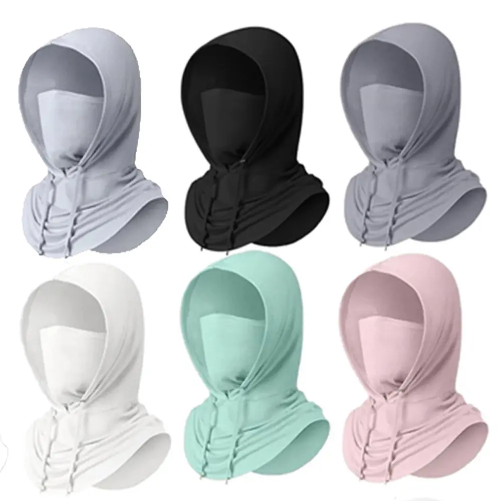 Cooling Balaclava Face Mask with Sun Protection, Hooded Neck Shield for Men & Women, Breathable & Quick-Drying for Running, Fishing, Balaclava Face Covers & Mask, Sun-Proof Face Covers & Mask