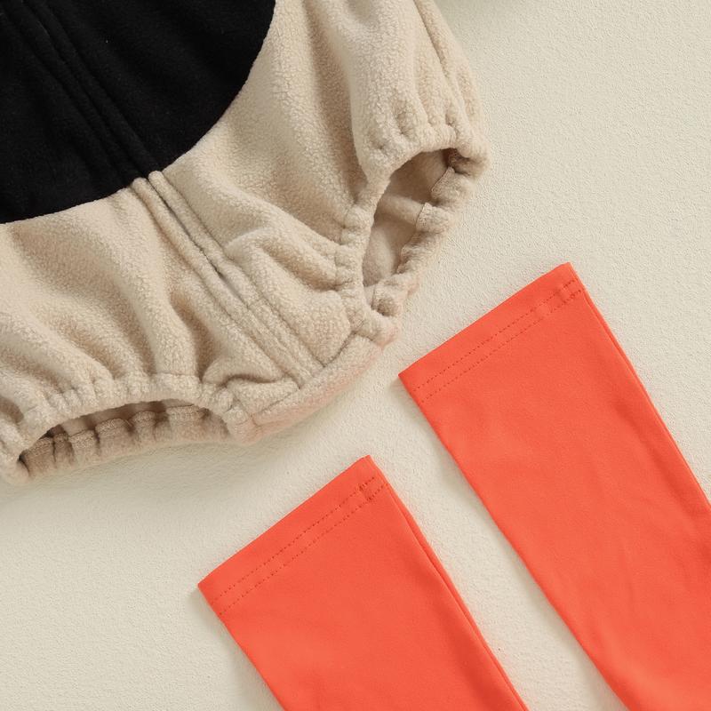 Baby Duck Costume, Sleeveless Hooded Zipper Closure Romper with Leg Warmers Halloween Cosplay Animal Romper Toddler Duck Costume