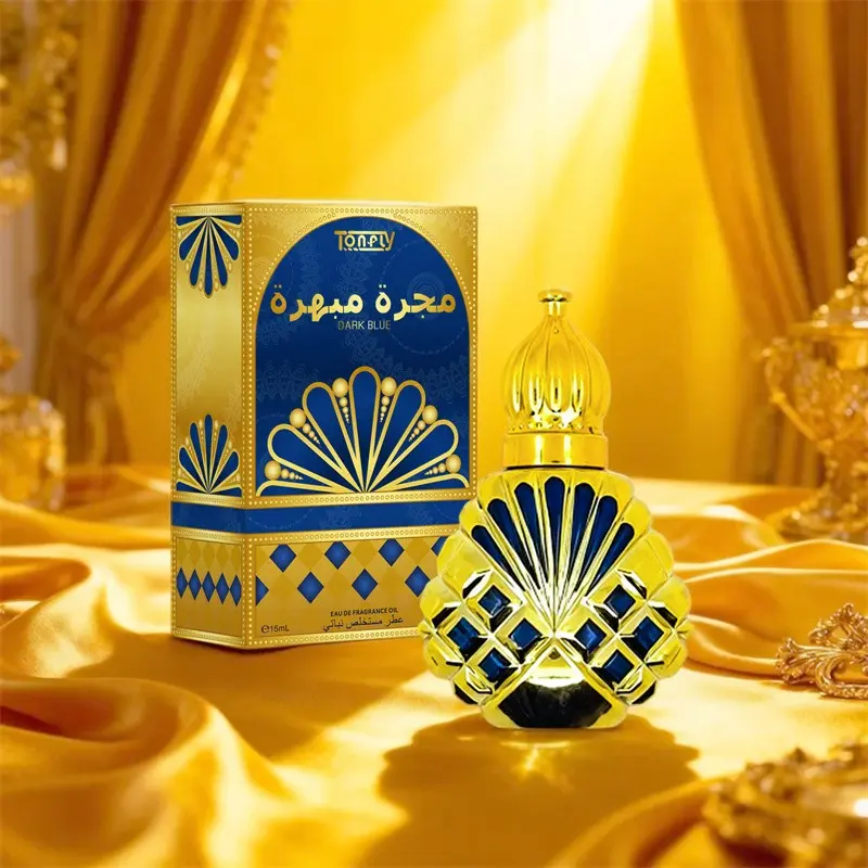 Tonfly Blue Gold Peacock Perfume 15ML, Alcohol-Free Liquid Fragrance, Non-Toxic, Single Item Pack, Ideal for Personal Use
