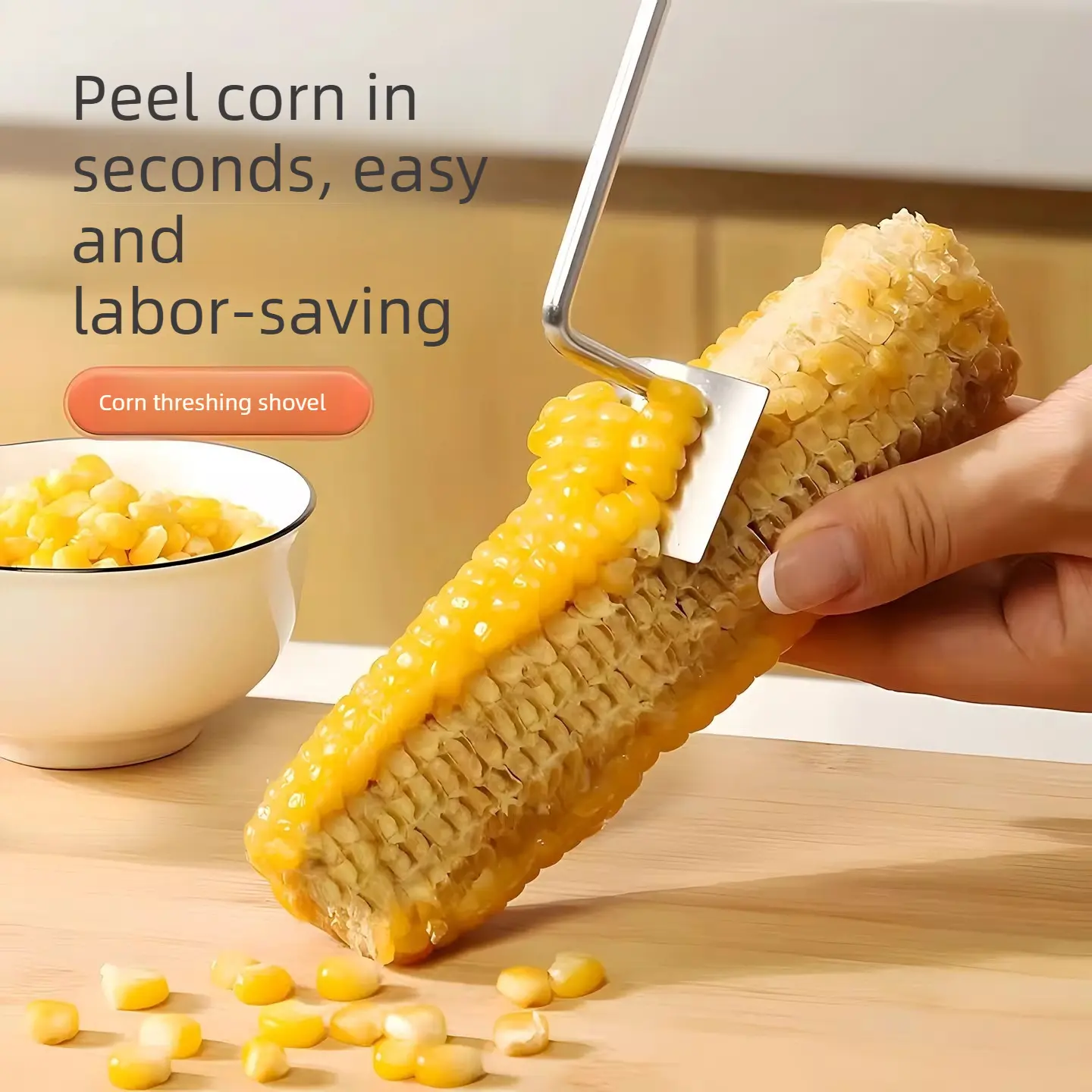 Corn Stripper Tool, Portable Corn Kernel Remover, Labor Saving Corn Thresher, Multifunctional Kitchen Gadget For Fresh Corn