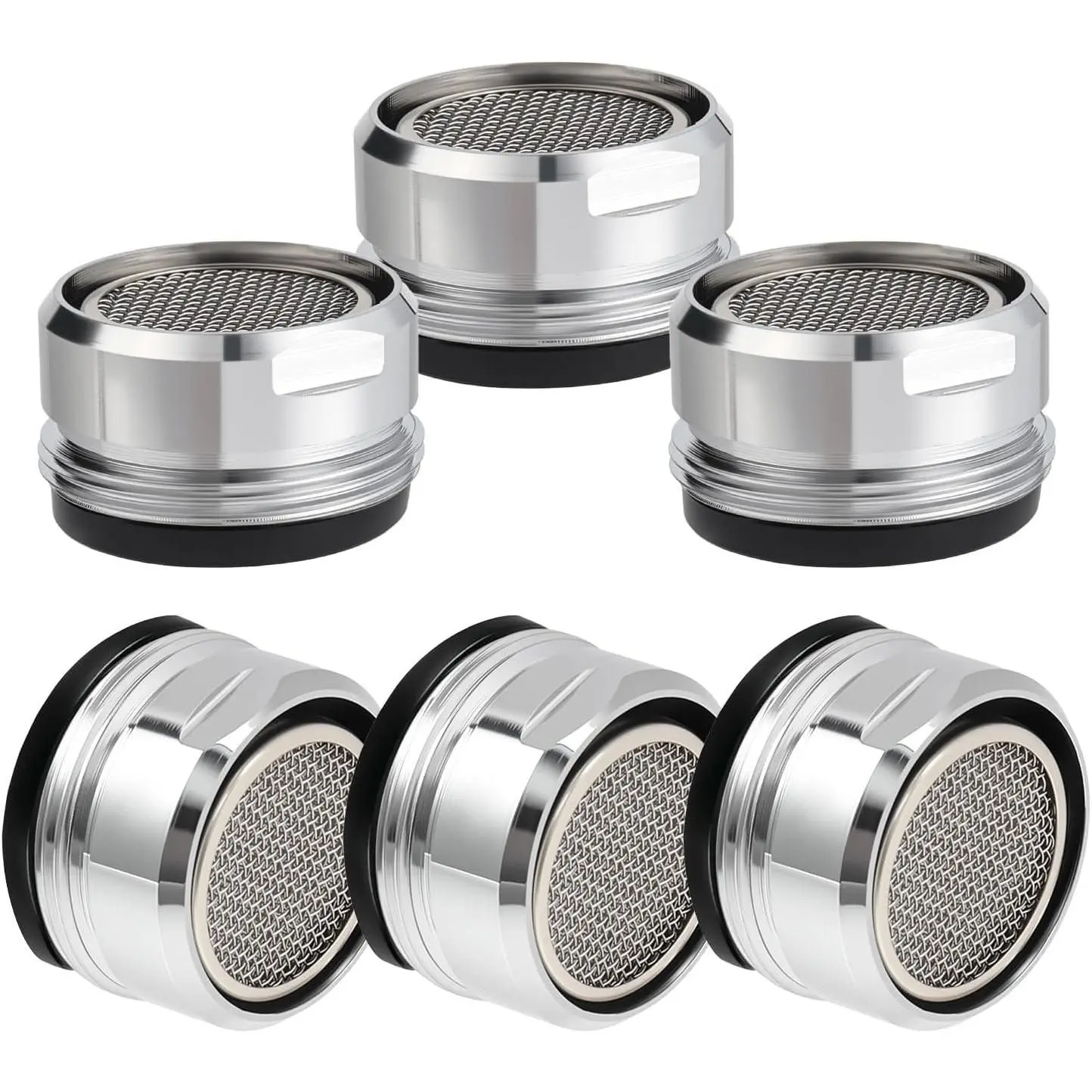 6PCS Faucet Aerator Replacement Parts - Bathroom Sink Aerator with Brass Shell, 15/16 Inch-24mm Male Thread, Standard Size