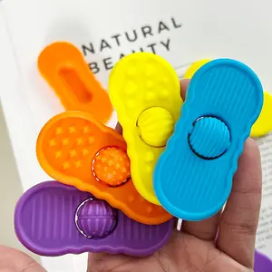 2pcs Random Colorful Suction Cup Fidget Spinner Tool for Desk, Home, Car And Office, Push-Spin Relax Gadget, Fun Focus Props for Play, Work And Study