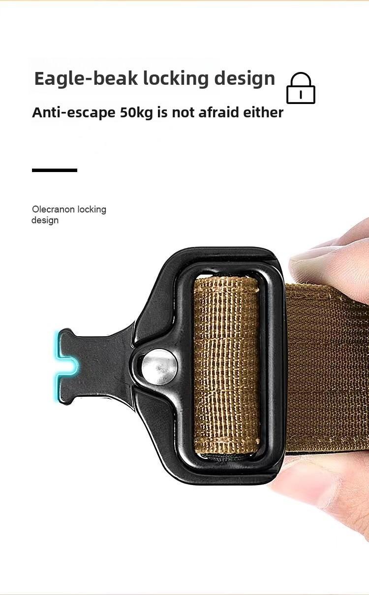 Heavy Duty Dog Collar with Titanium Eagle Clasp – Dual Breathable Design, No Neck Strain for Large Breeds