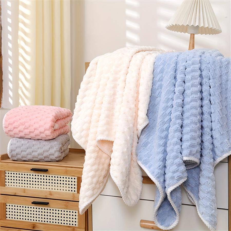 Solid Color Bath Towel, 4 Counts/set Soft Absorbent Towel, Quick Drying Towel for Bathroom, Hotel, Salon, Spa, Gym, Travel