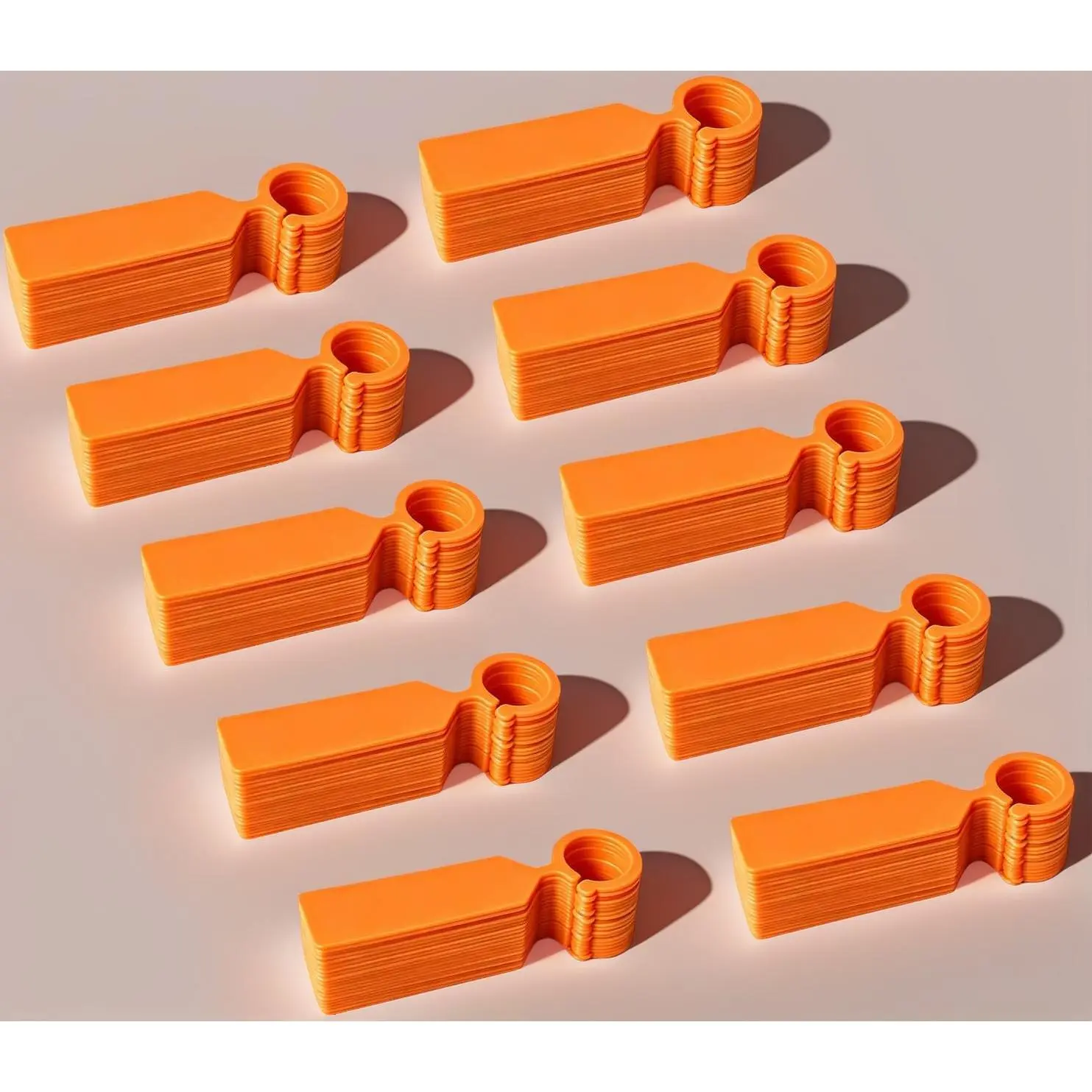 200PCS, Thick Waterproof Plant Labels, Weather Resistant Tree Tags Garden Markers for Indoor Outdoor Gardening, Potted Plants, Vegetables, Greenhouse (Orange)