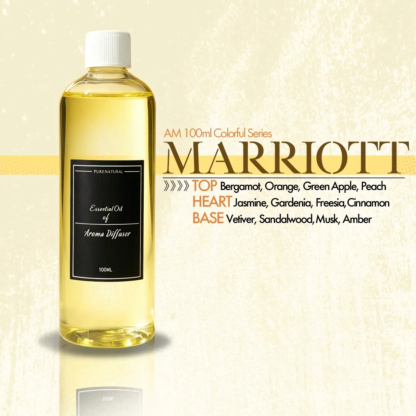100ML Marriott Oil Fragrance Essential Oil, 35% Concentration, Ideal for Sachets, Diffusers, Car Air Fresheners, Aromatherapy Devices