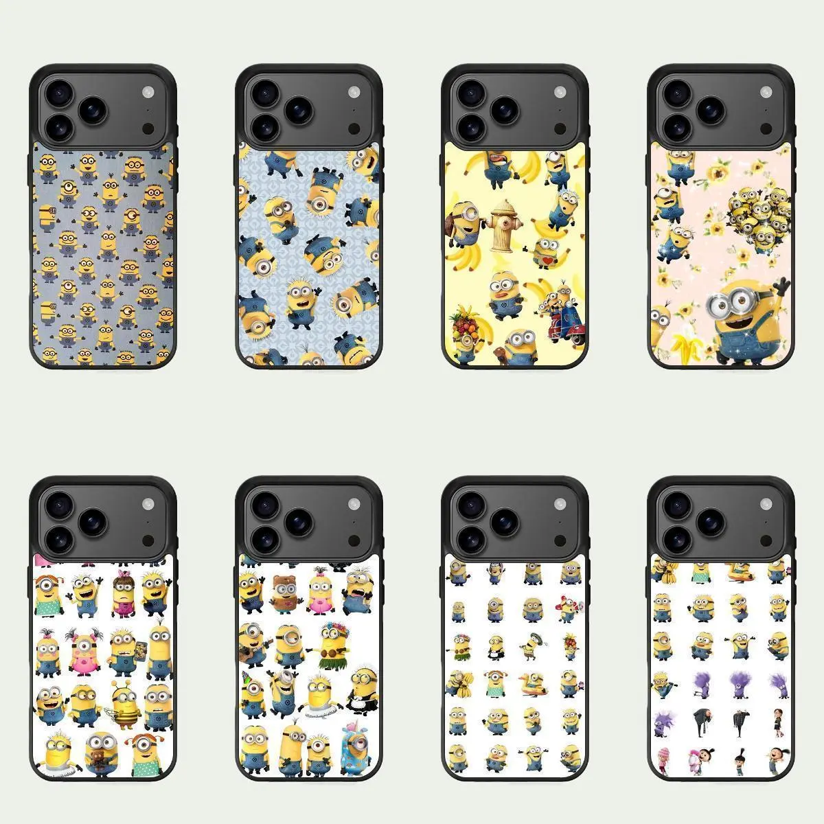 Minions Protective Cellphone Case & Screen Protector Set - Anti-Fall Shockproof Casing, Daily-Use Phone Accessories with Decoration Element, Tech Accessories