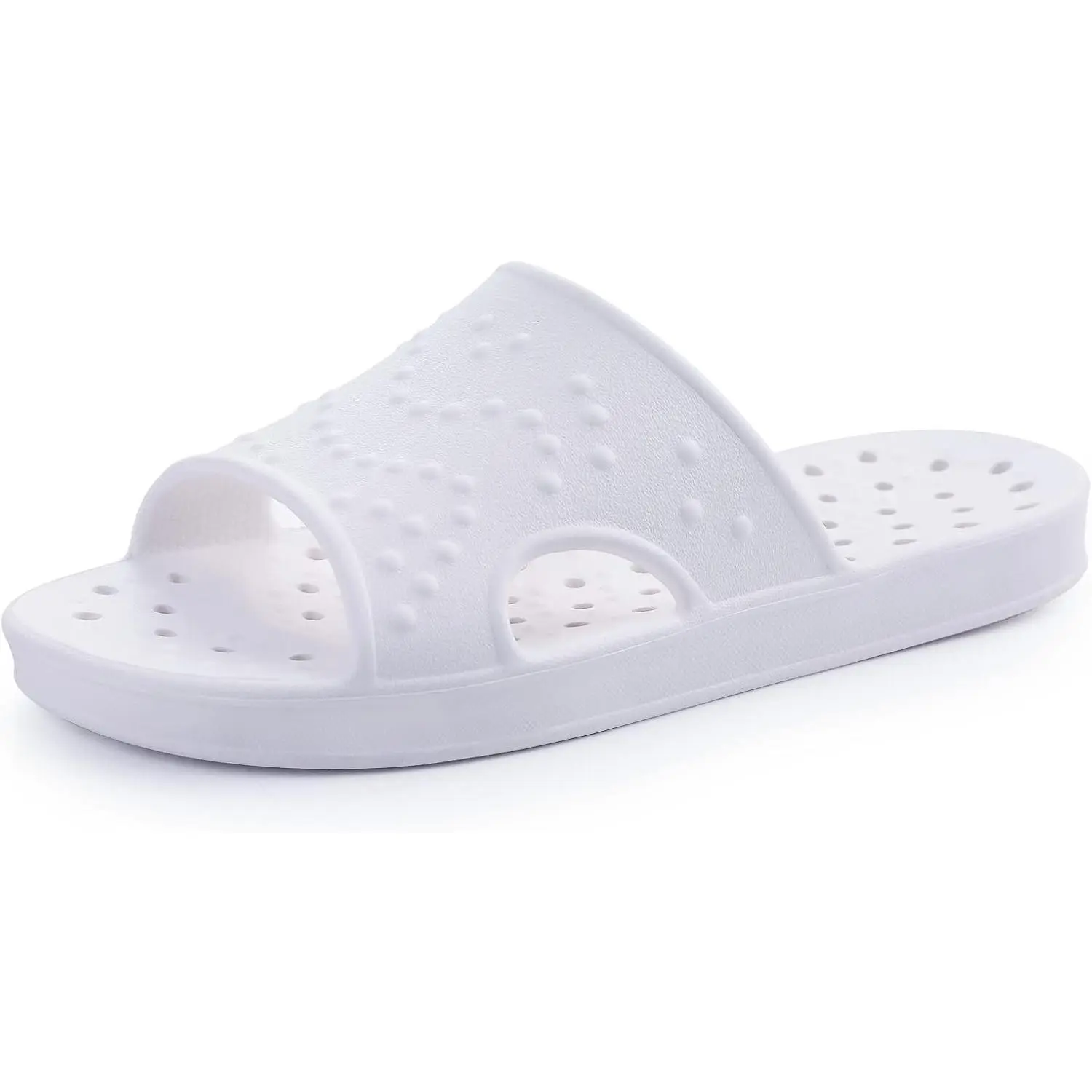 Quick Drying Shower Shoes for Women Men with Arch Support| Lightweight Pool Slides with Drain Holes Comfortable Beach Slipper Sandals for Gym College Dorms