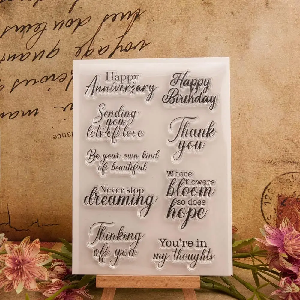 Small Blessings Words Clear Transparent Silicone Rubber Stamp for Album Cards Card Making Decoration and DIY Scrapbooking
