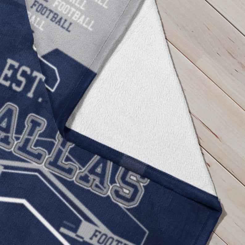 Dallas Football Vintage Style Personalized Blanket, Dallas Football Blanket, Cowboy Blanket, Dallas Blanket, Dallas Fans Gift280gsm