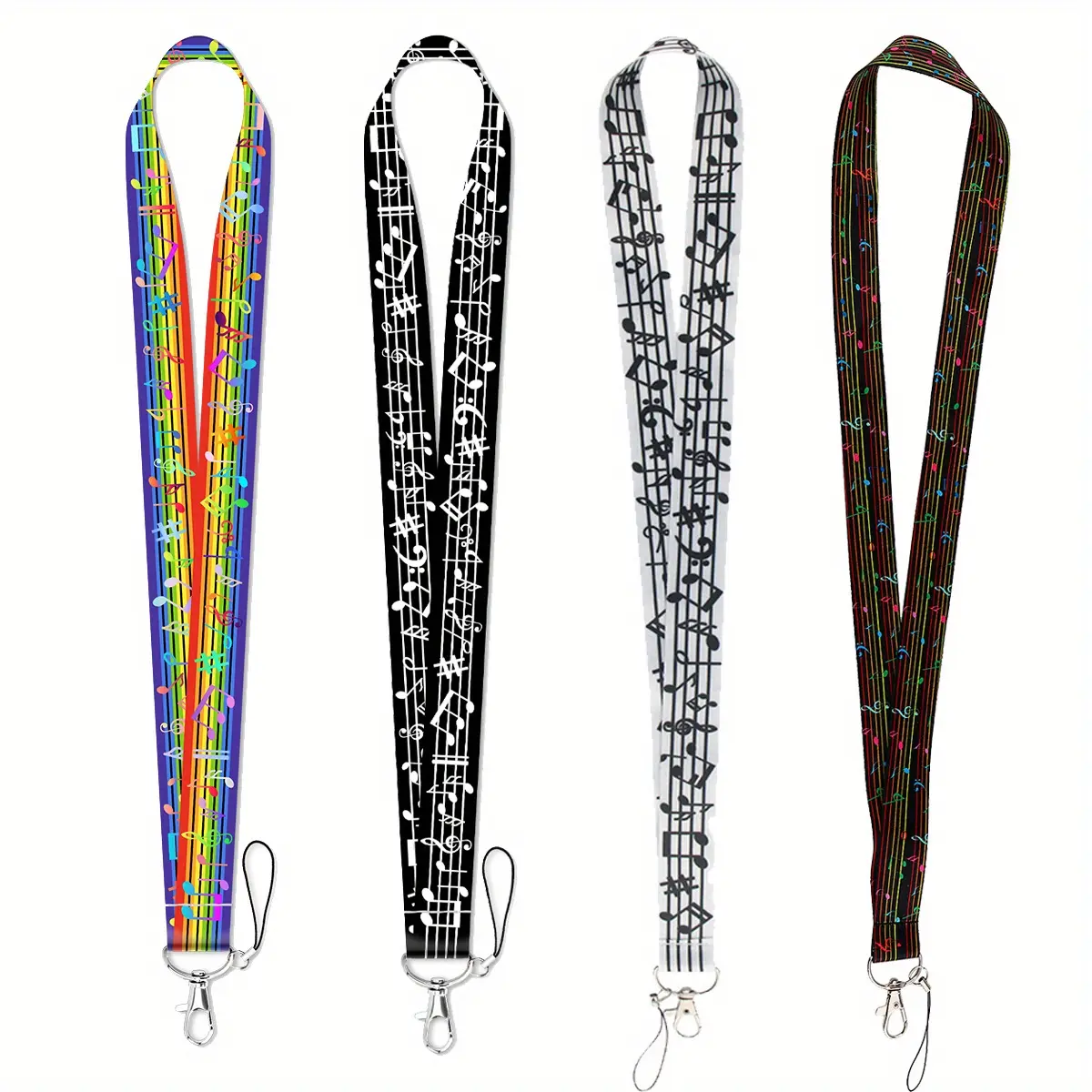 2D 1pc Music Notation Neck Strap Lanyard for Keys ID Card Gym Mobile Phone Straps USB Badge Holder Hang Rope Lariat Lanyard