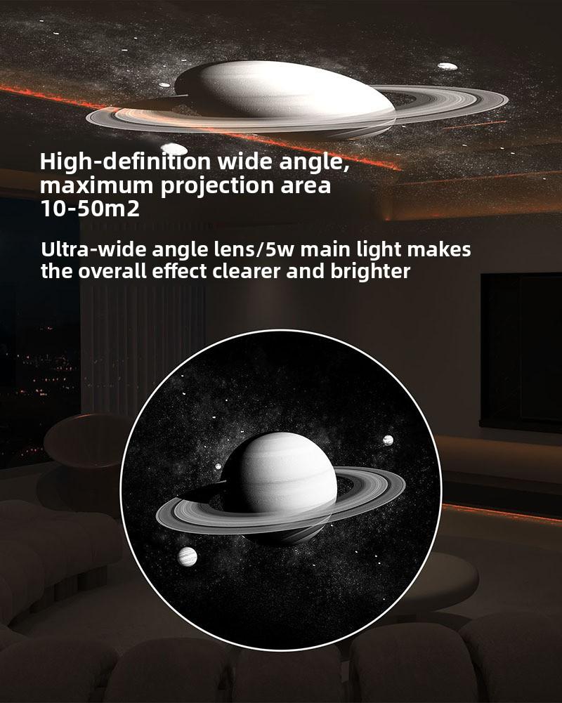 Remote Control Starry Sky Projector Lamp with Moving Shooting Stars Adjustable Focus for Bedroom Decor Birthday Gift Sweet Donut Shape Nebula Night Light