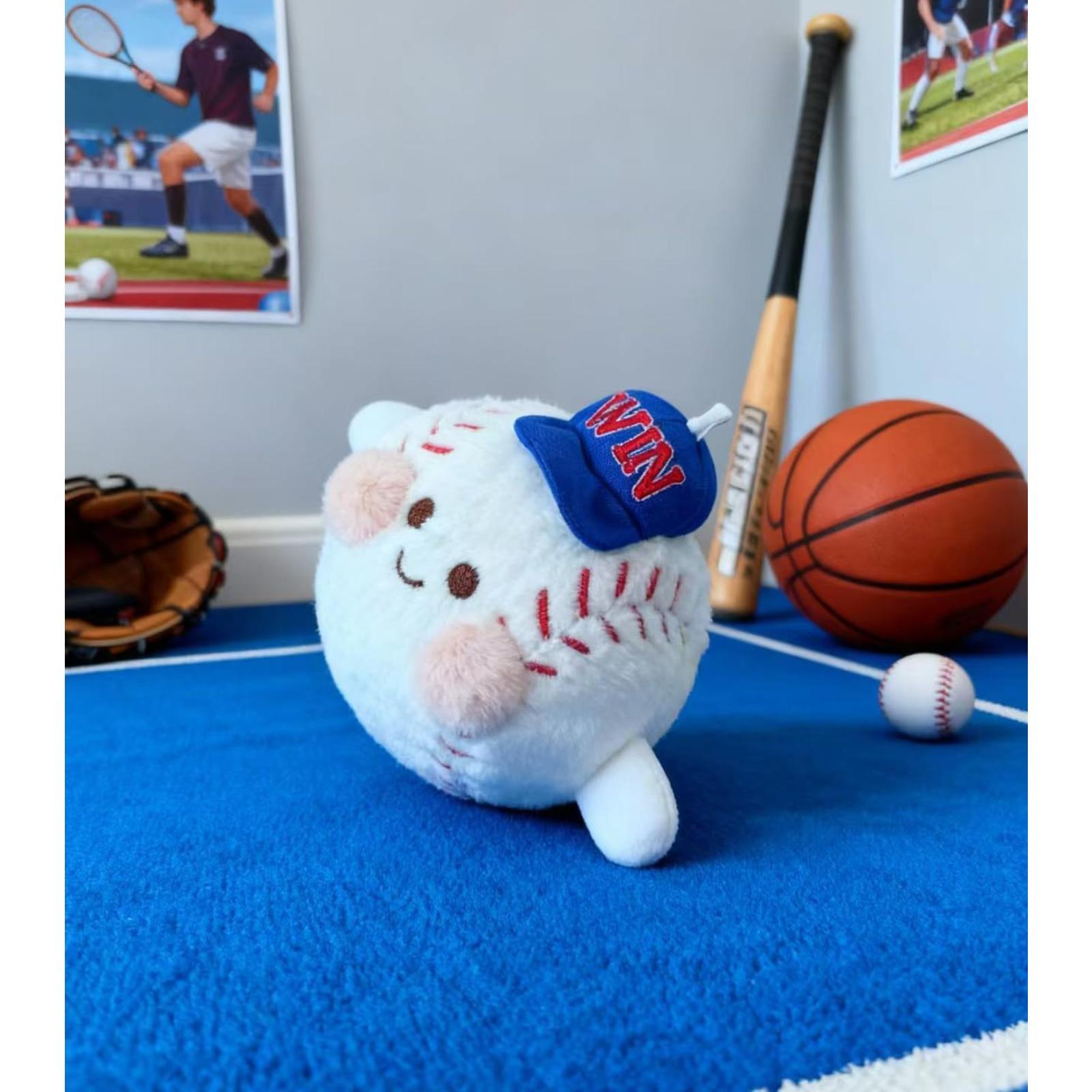 Soft Plush Ball Keychain Set – Cute Stuffed Keyring for Backpack, Squishy Toy Gift for Soccer Basketball Tennis Golf Rugby Billiards Baseball Lovers & Players