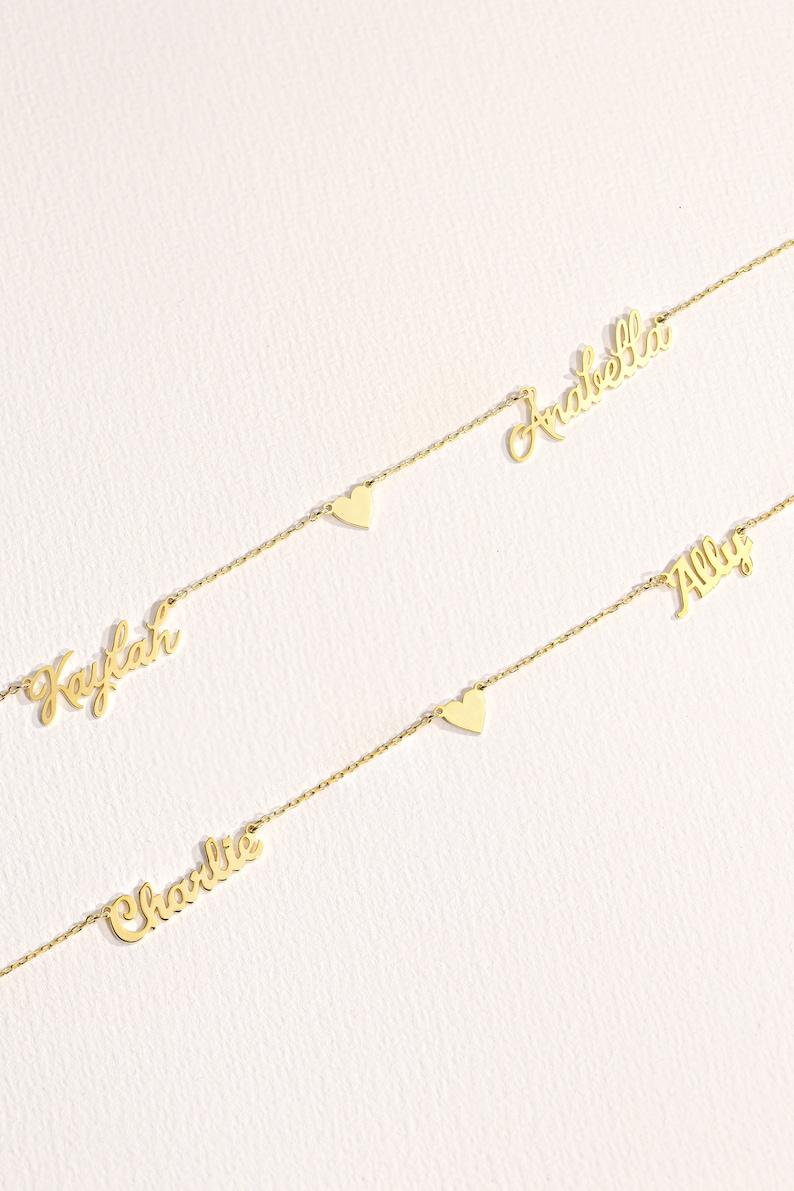 AS616 Personalized Custom Name Middle Love Necklace Stainless Steel DIY Name Necklace Holiday Gift for Men and Women