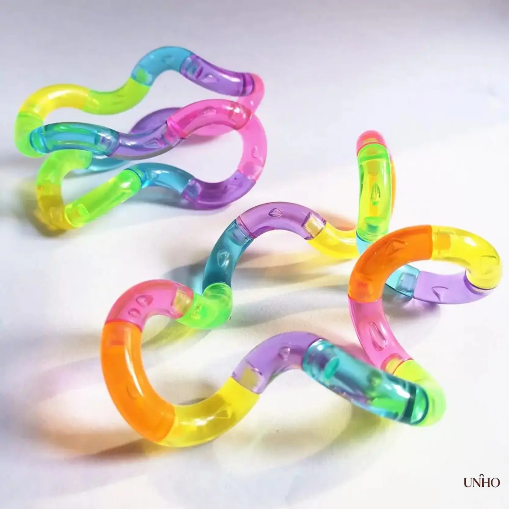 Colorful Twisted Fingertip Sensory Stress Relief Toys, Flexible Anti-Anxiety Hand Crank Fidget Toys For Adults & Teens, Educational Focus Training Toy For Office School Travel Family Relaxation