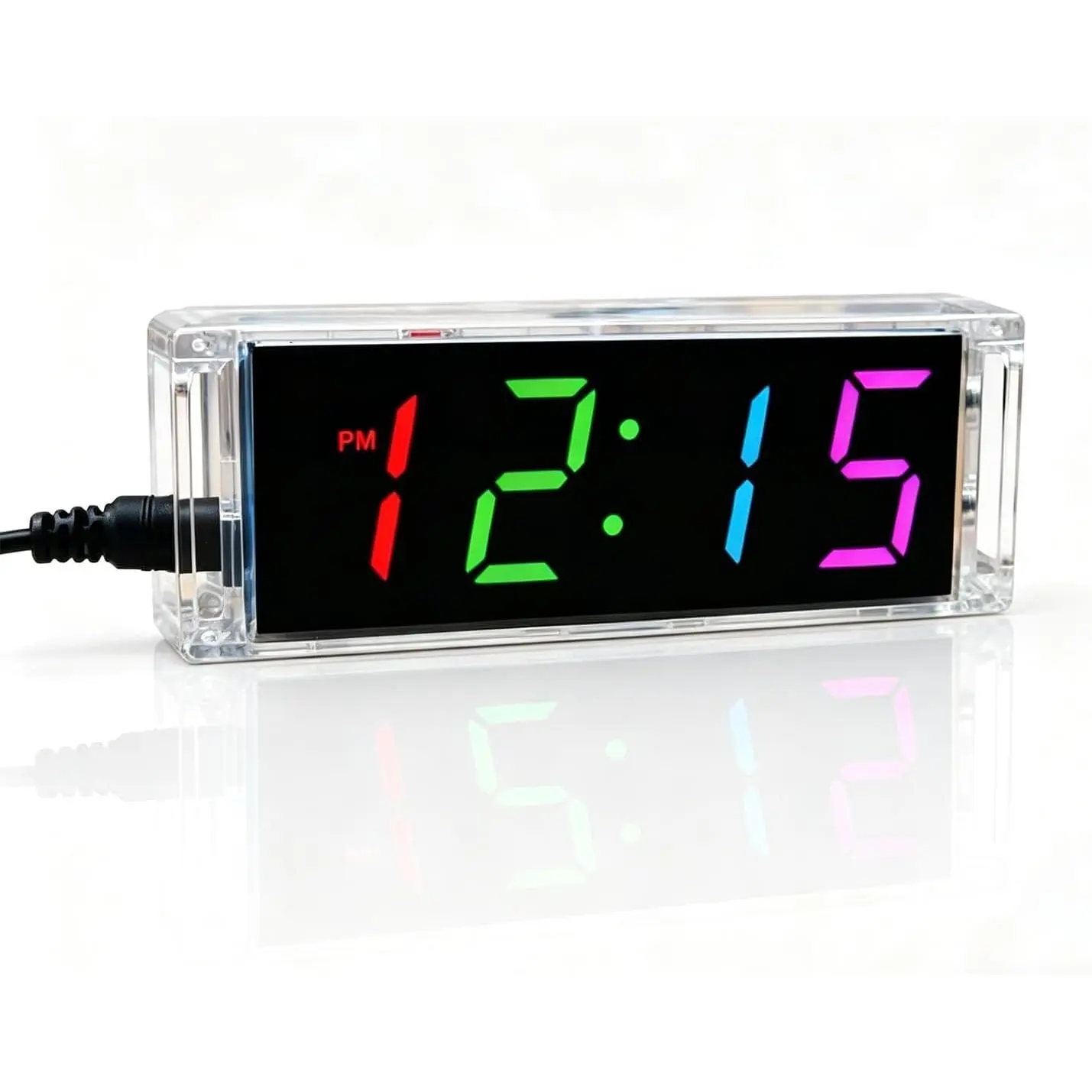 Soldering Practice Kits 4 DIY Clock Kits Color Clock Kit Solder Practice Kit for Soldering Practice