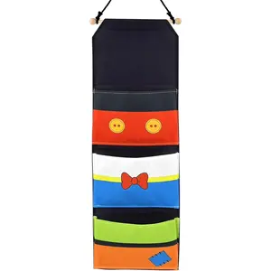 3 Pocket Canvas Fish Extender - 10 Inch Width, Portable, Easily Customize, Hanging Storage Organizer, 2026&2027 FE for Gift Exchanges and Pixie Dust, Cruise Essentials