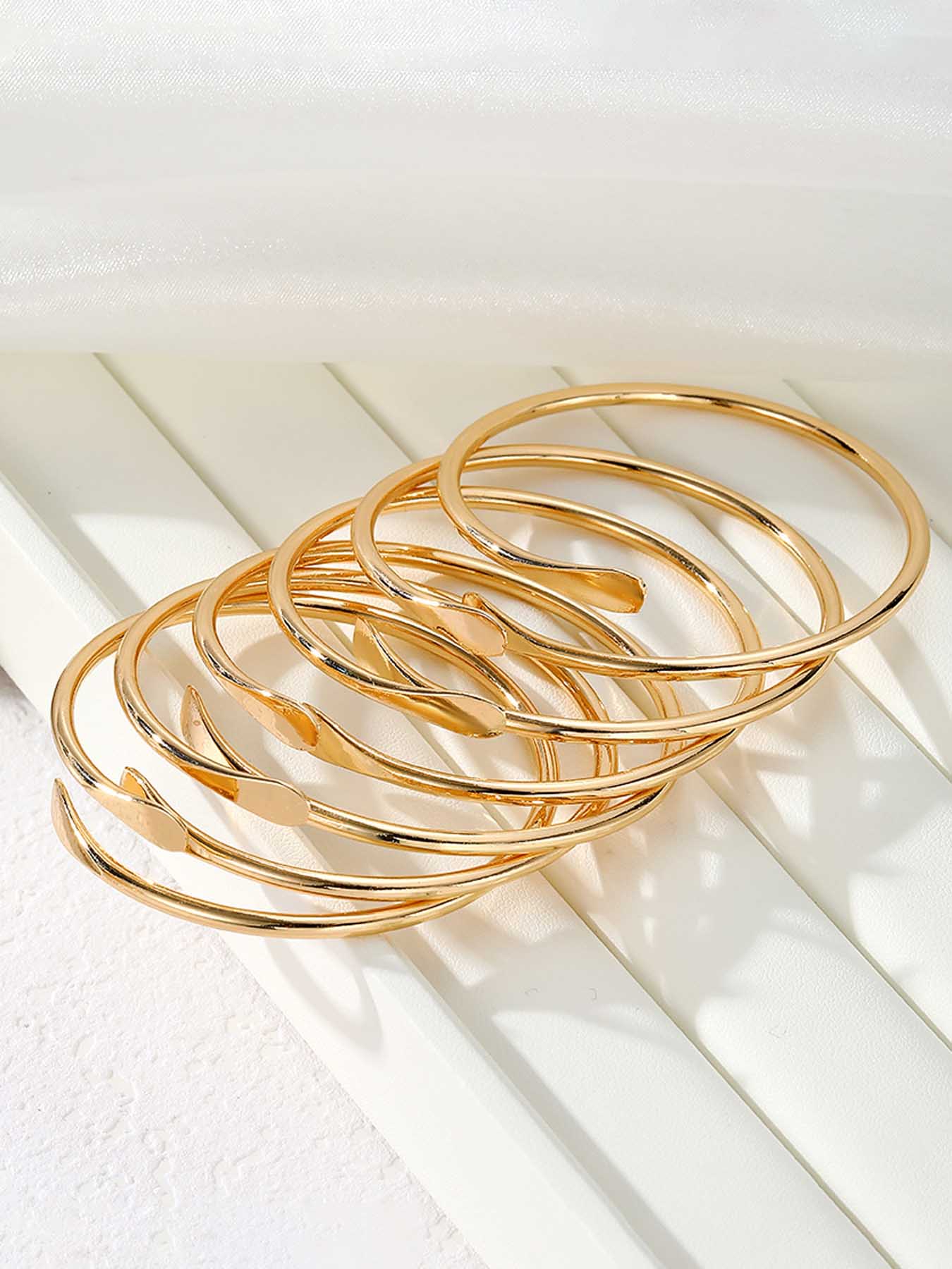 Vintage Cuff Bangle, Trendy Stack Bangle, Fashionable Adjustable Open Bangle for Women & Girls, Casual Jewelry for Party, Daily Decor, Trendy All-match & Exquisite Jewelry for Birthday Gift