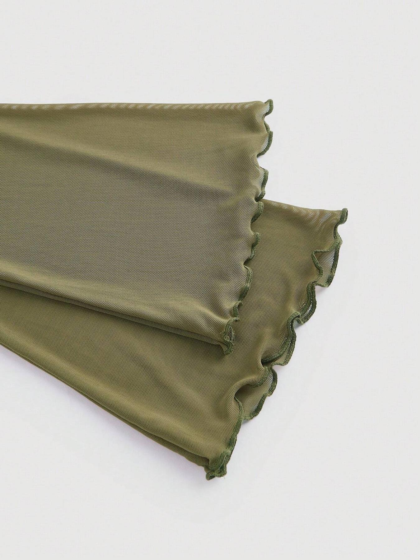 Women's Drop Shoulder Slim Fit Casual Knit T-Shirt, Fashionable Comfortable Autumn Top, Stylish Ladies' Everyday Clothing for Daily Wear