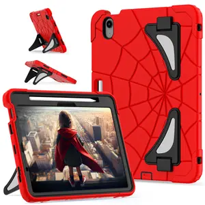 For Apple IPad Air 4 Air 5 10.9 ipad 11 2018 2020 2021 2022 11inch 3D Cartoon Spider Man Armor Case Tablet EVA Kids Cover