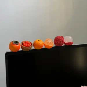 6 Pack New Lifelike Simulated Fruit Mini Car Ornament For Dashboard Office Desk With Stress Relief Healing Decor Compact Non Slip Base For Safe Journey And Smooth Ride Lightweight Cute Design For Men Women Light Luxury Summer Cool US Design