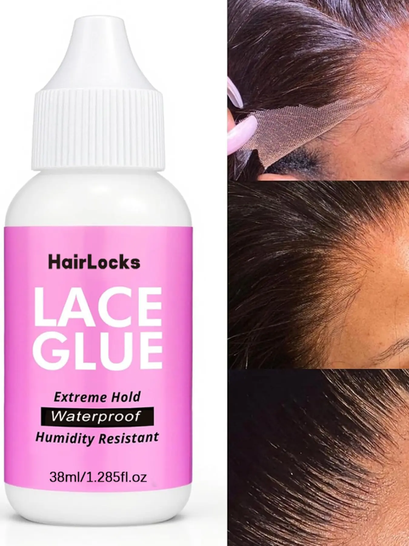 Rhinestone False Hair Glue, Invisible Natural Look, Waterproof Sweat-Resistant, Long-Lasting Hold, Daily Wear/extension Use