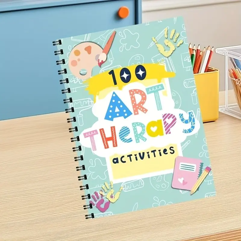 100 Art Therapy Worksheets Activities for Teens, Emotional Counseling, Social Workers, Explore Emotions, Reduce Stress, Enhance Self-Acceptance