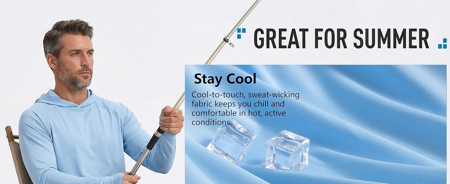 3 Pack Men's Fishing Shirts UPF 50+ Long Sleeve Sun Hoodie UV Protection Lightweight Rash Guard Swim Shirt