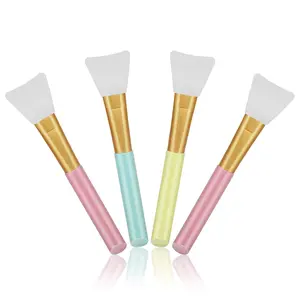 4pcs Silicone Face Mask Applicators, Flexible Facial Mud Masks Applicator, Hairless Moisturizers Tools, Soft Facial Brushes  Mud, Clay, Charcoal