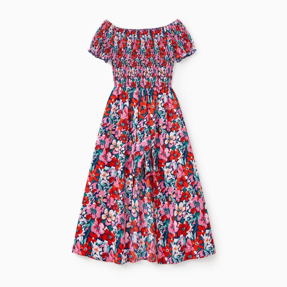 PatPat Family Matching Floral Print Short-sleeve Shirt or Off Shoulder Smocking Dresses Set Spingtok PatPat Family Matching Floral Print Short-sleeve Shirt or Off Shoulder Smocking Dresses Set Spingtok