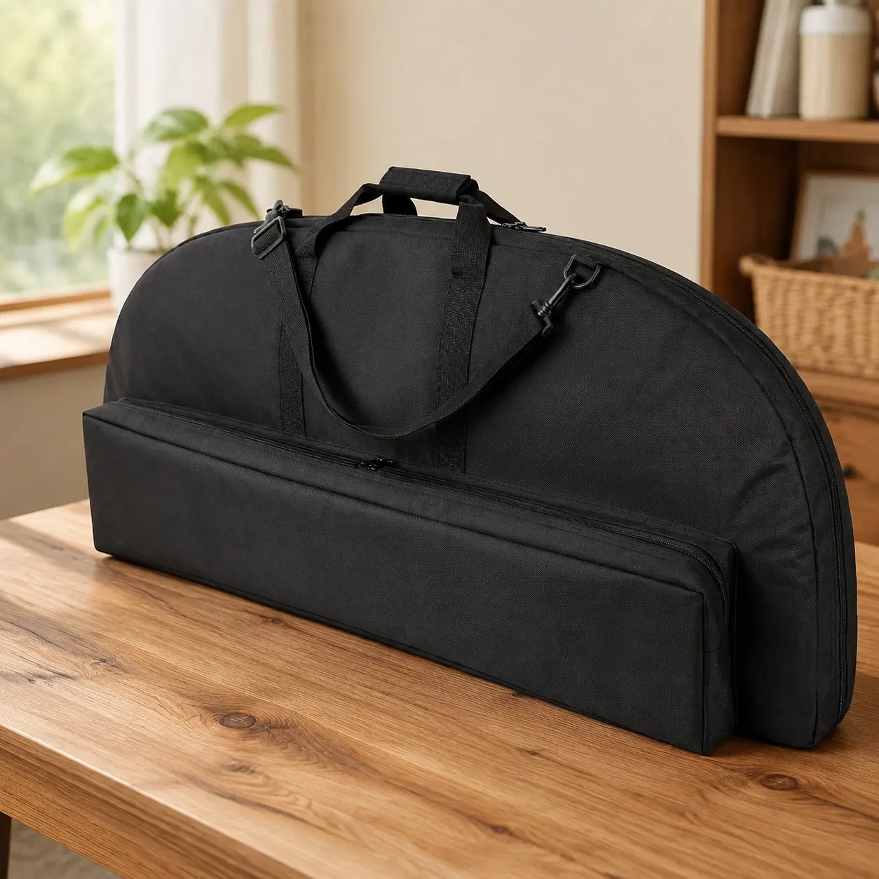 Compound Bow Case Soft Lightweight Bow Bag with Arrow Pocket and Backpack Straps