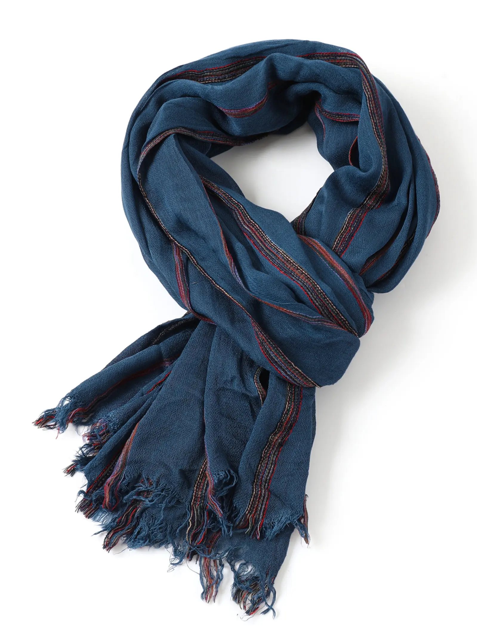 Men's Autumn Winter Scarf, Fashion Striped Warm Breathable Neck Wrap, Casual Outdoor Accessory, 1pc Men's Scarf for Fall & Winter