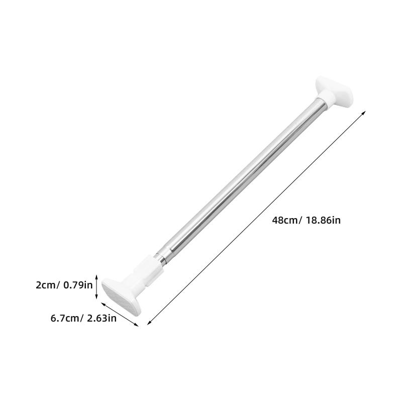 Heavy Duty Telescopic Rod Expandable Closet Pole Rust Resistant Up for Shower Curtains Clothes Drying Home Use