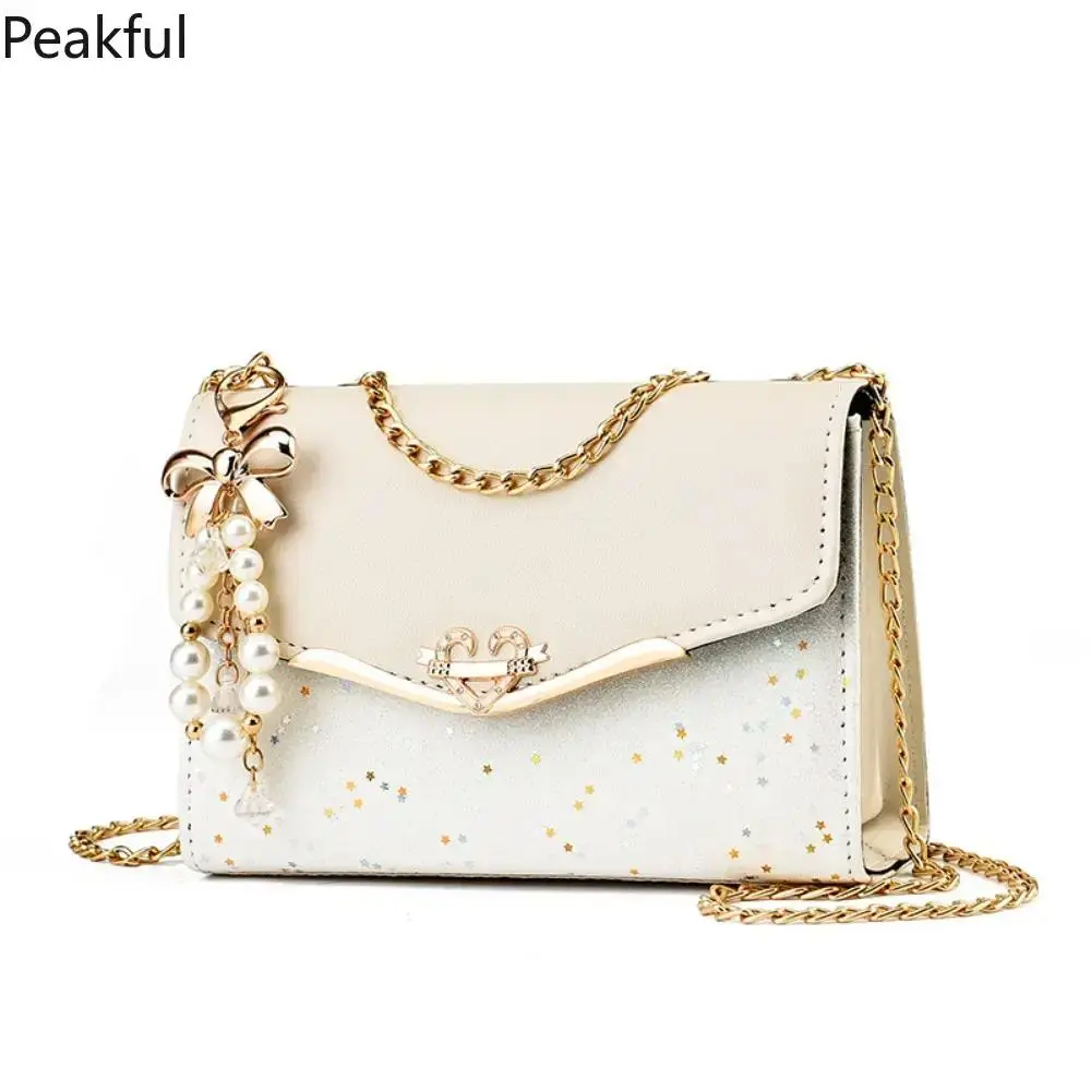 Korean Style Plaid Crossbody Bag with Heart Lock, Quilted PU Leather Mini Shoulder Purse for Women, Lightweight High-Capacity Everyday Bag with Adjustable Strap & Secure Zip, Perfect Casual Holiday Handbag Gift