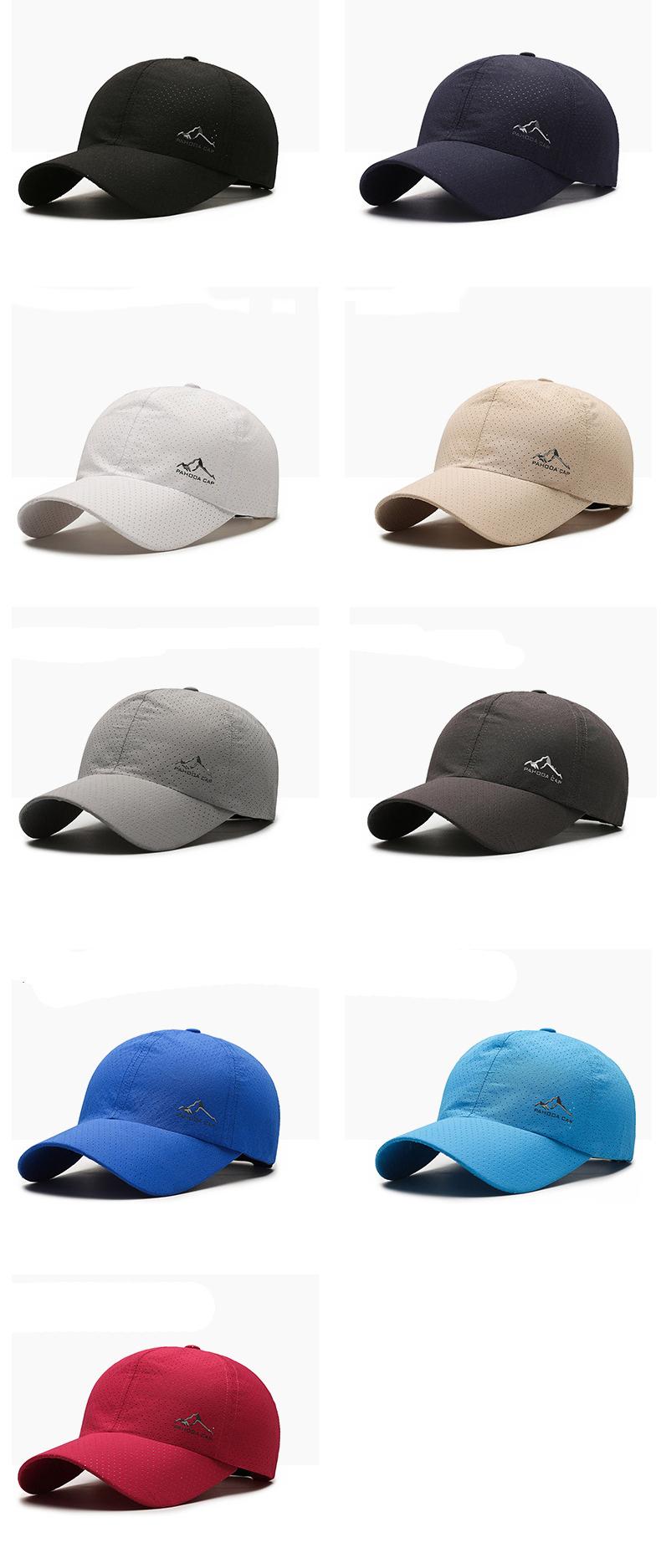 Quick-Dry Perforated Mountain Patch Baseball Cap | Unisex Lightweight Outdoor Hat - Adjustable Strap, UV Protection, Perfect for Hiking & Summer Activities