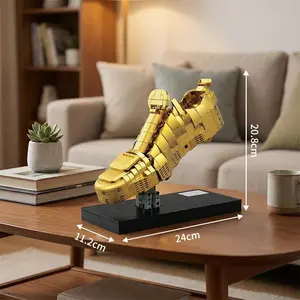World Football Competition Trophy Building Blocks Golden Boot Bricks K96280 k96281 Home Ornament Creative Toys Adult Kids Gift