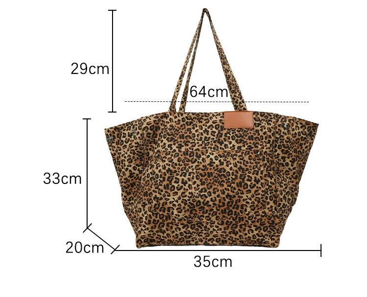 Leopard Graphic Tote Bag, Large Capacity Shoulder Bag for Women, Casual Trendy Versatile High-quality Daily Commuting Bag, Girl Fashionable Shopping Bag