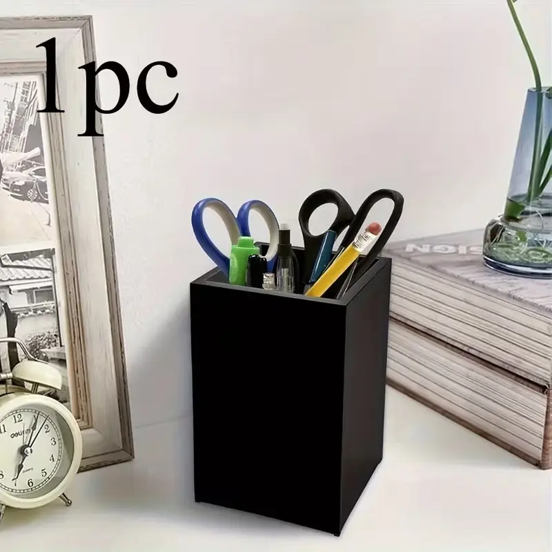 Acrylic Pen Holder, Lightweight Durable Scratch-Resistant, Ideal for Home Office School Workspaces, Stores Pens Pencils Markers