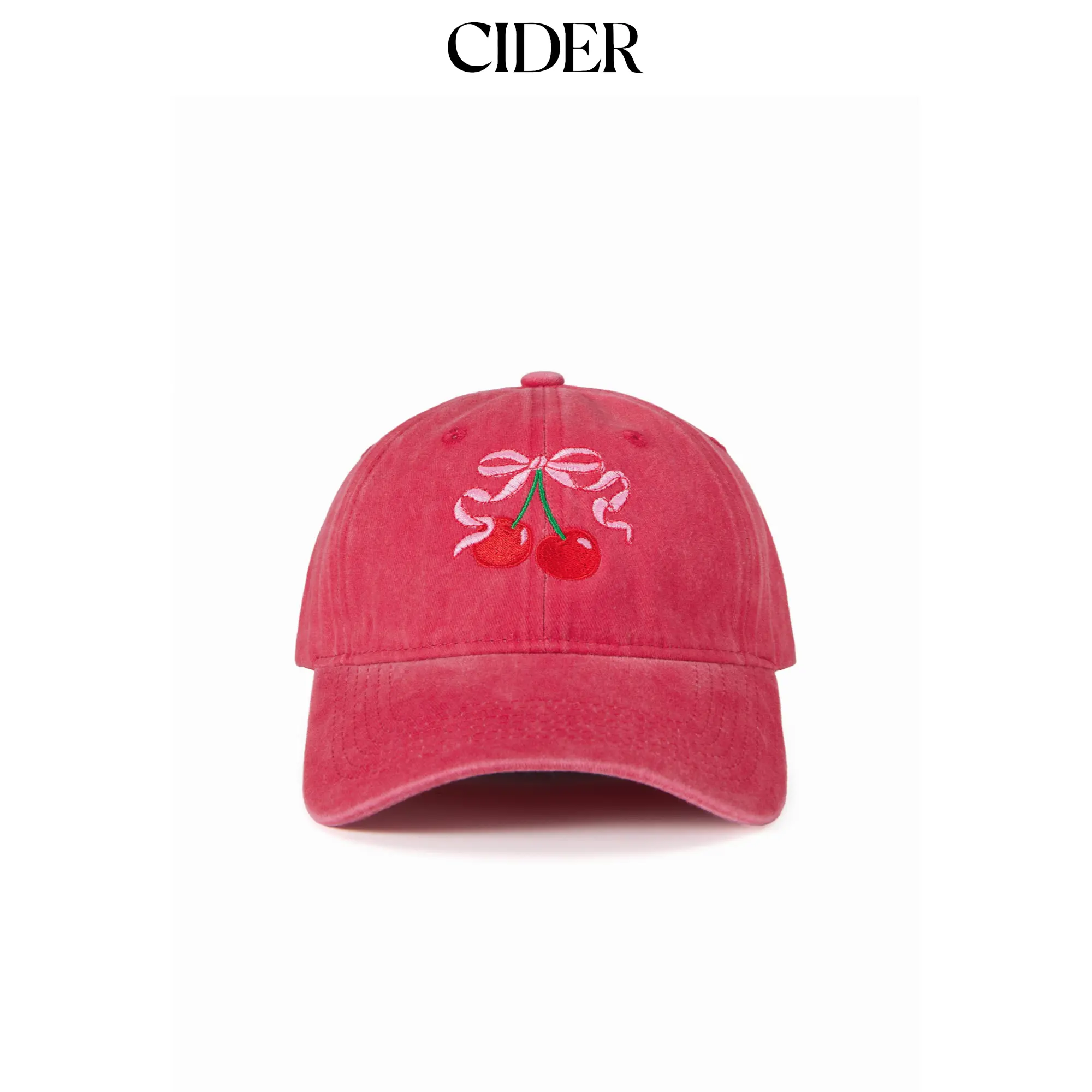 Cider BOWKNOT & CHERRY BASEBALL CAP