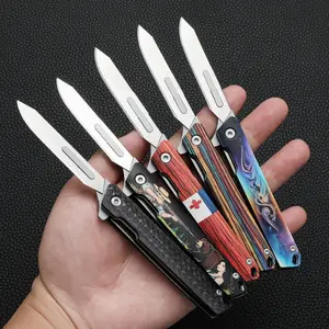 Sharp Craft Knife No Ca_prop_65_ca/re, Portable Keychain Cutter with Replaceable Blade, Ideal for Opening Boxes & Sculpting