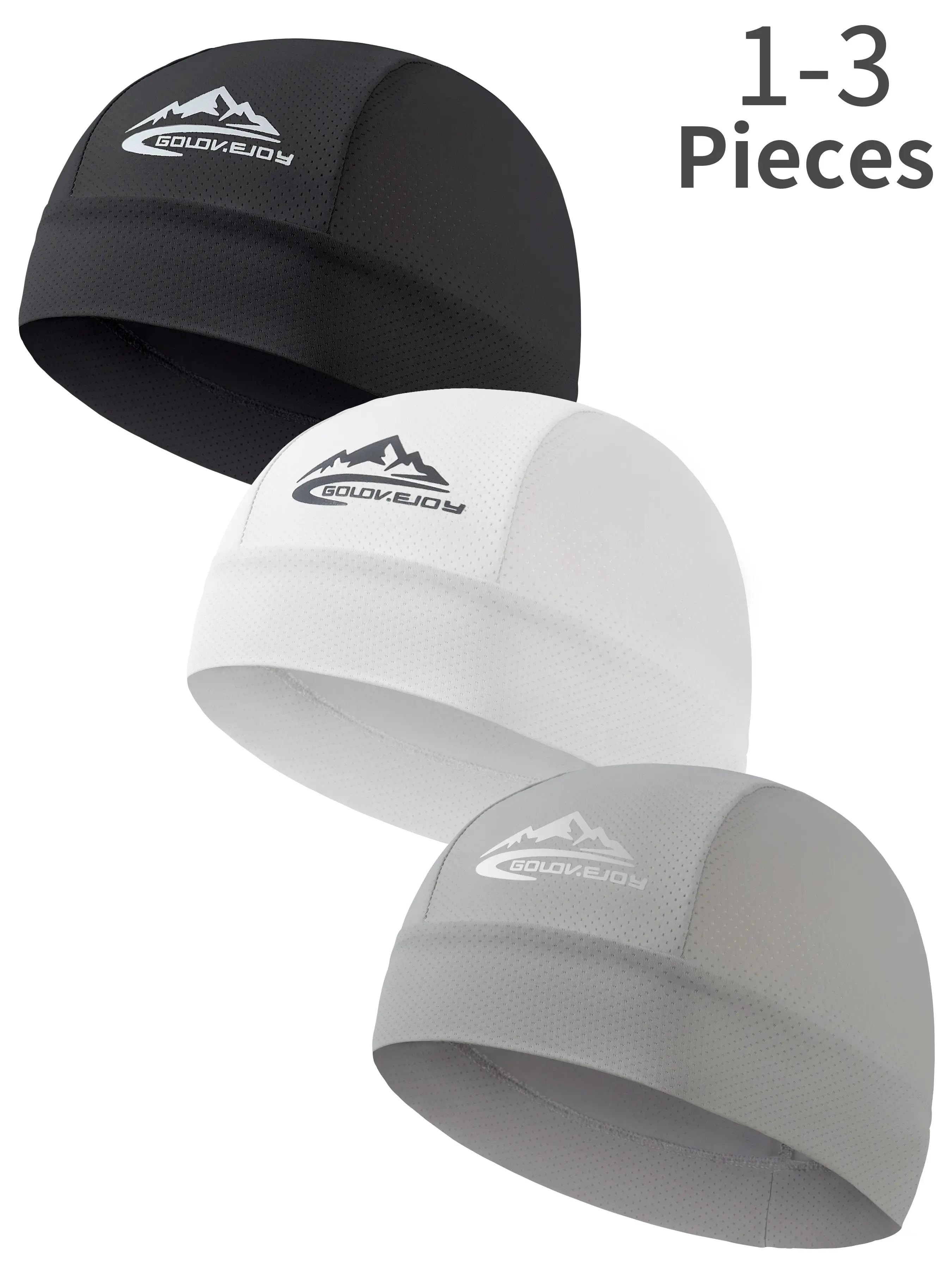 Unisex Plain Color Multifunctional Skull Cap, Sporty Fitted Hat for Men and Women, Stretchy Helmet Liner and Biking Accessory, Back to School Birthday Outfit, Machine Washable Casual Outdoor Headwear for Daily Wear and Travel