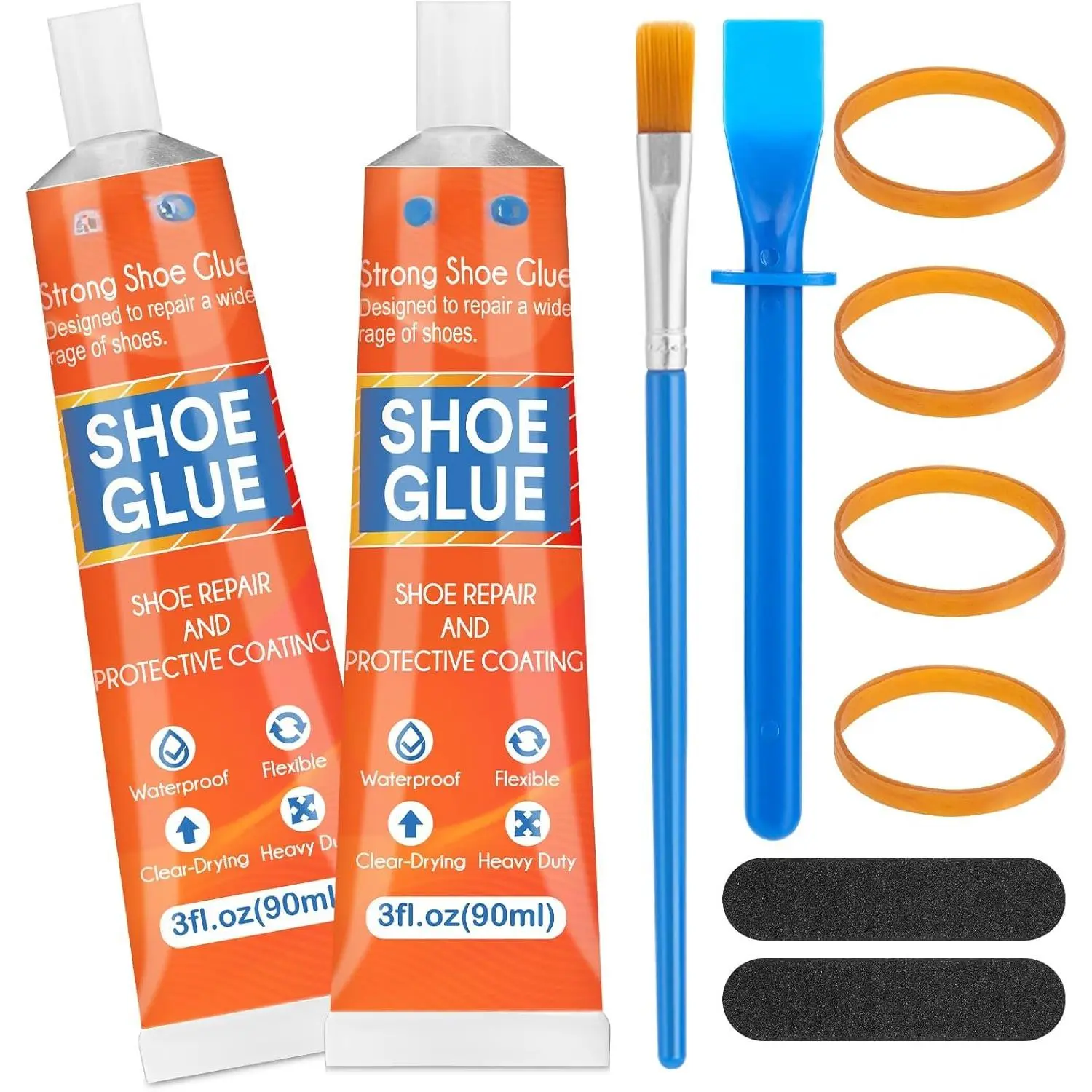 Shoe Glue Soles Repair| 180 ML Heavy Duty Clear Shoe Sole Repair Glue, , High-Strength Adhesive, Dries in 24 Hrs|  Glue Shoe for Soles, Heels & Repair  Boots, Leather, Rubber, Canvas