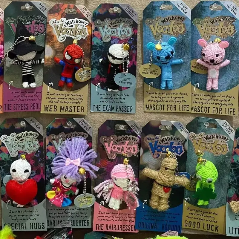 In Stock Watchover Voodoo Blessing Handmade Weaving Mummy Witch Doll Pendant With Story Card Original Collection Part 1 Toy