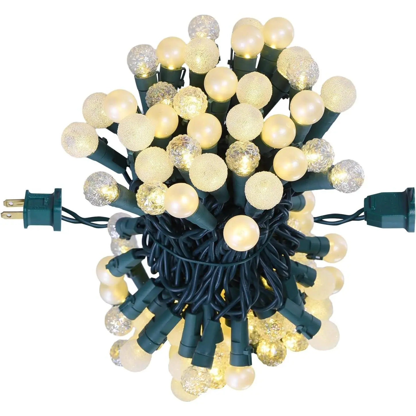 Globe String Lights, 70 LED Mix-Ball Fairy Lights Plug in UL Listed Christmas Tree Lights 19Ft Christmas Outdoor Indoor Fairy Lights for Bedroom Tree Patio Party Garden Wedding, Warm White