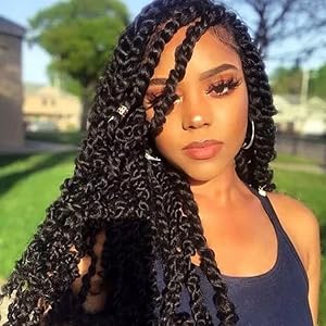 THE WELL KEPT 24 inch Grey ngy Afro Twist Hair 3 packs Pre-Separated Kinky Marley Twist Braiding Hair Soft Pre-fluffed Synthetic Crochet Hair Extensions for Butterfly Locs ng Twist Passion Twists