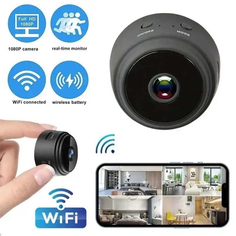 cameras for home ForInfants And Pets WiFi Smart Surveillance Camera Wireless Home Security Monitor Camcorder with Video Recording WiFi Mini Camera Wireless