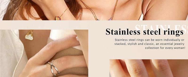 YADOCA 12/17PCS Knuckle Rings For Women Silver Gold Tone Stainless Steel Midi Rings Set Simple Stackable Finger Rings Adjustable Open Stacking Plain Band Rings