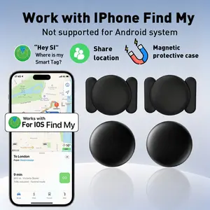Smart Tracker Locator for Apple Find My APP, GPS Tracker, Built in GPS, Replaceable Battery, Magnetic Case, Ideal for Keys, Wallets, Backpacks, Luggage, Keychain Tracker