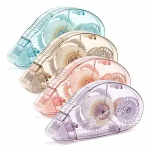 4 Pcs Double Sided Tape Roller, Double Sided Adhesive Scrapbook Tape for Scrapbooking Crafts, Glue Tape for Journaling, Gift Wrapping, Photo Albums, Office Supplies, Scrapbook Supplies
